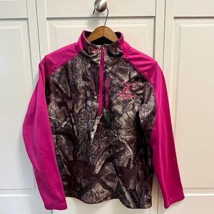 True Timber Pink Camo Pullover with 1/4 Zipper